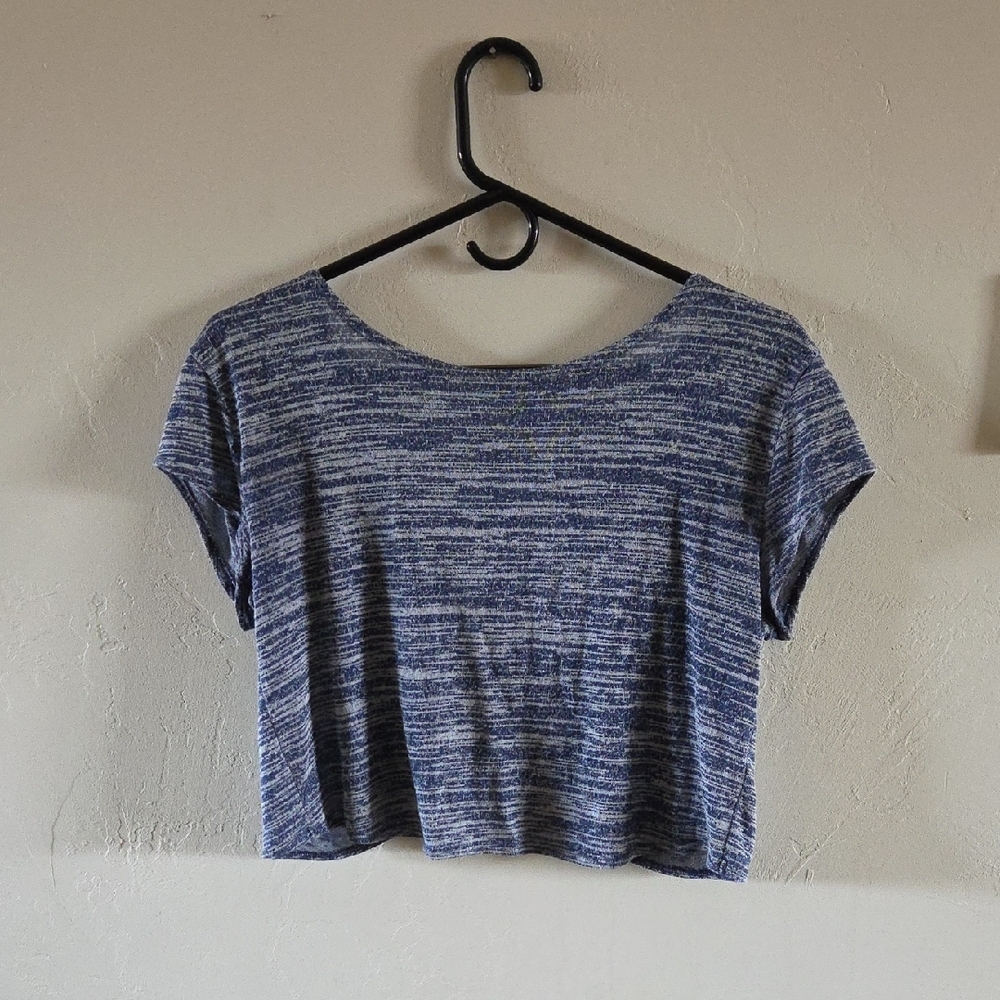 Blue Heathered Women's Top